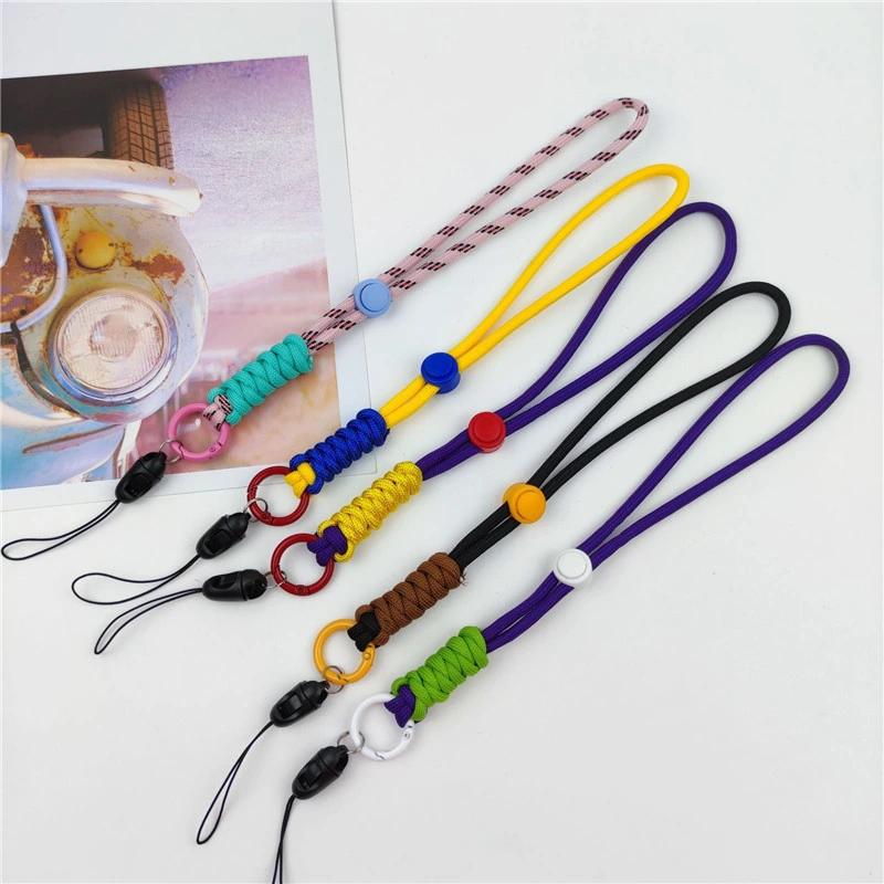 New Color Wrist Rope Round Adjust Buckle Retractable Wrist Rope Strap