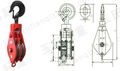 Heavy Duty Open Type Pulley Snatch Block