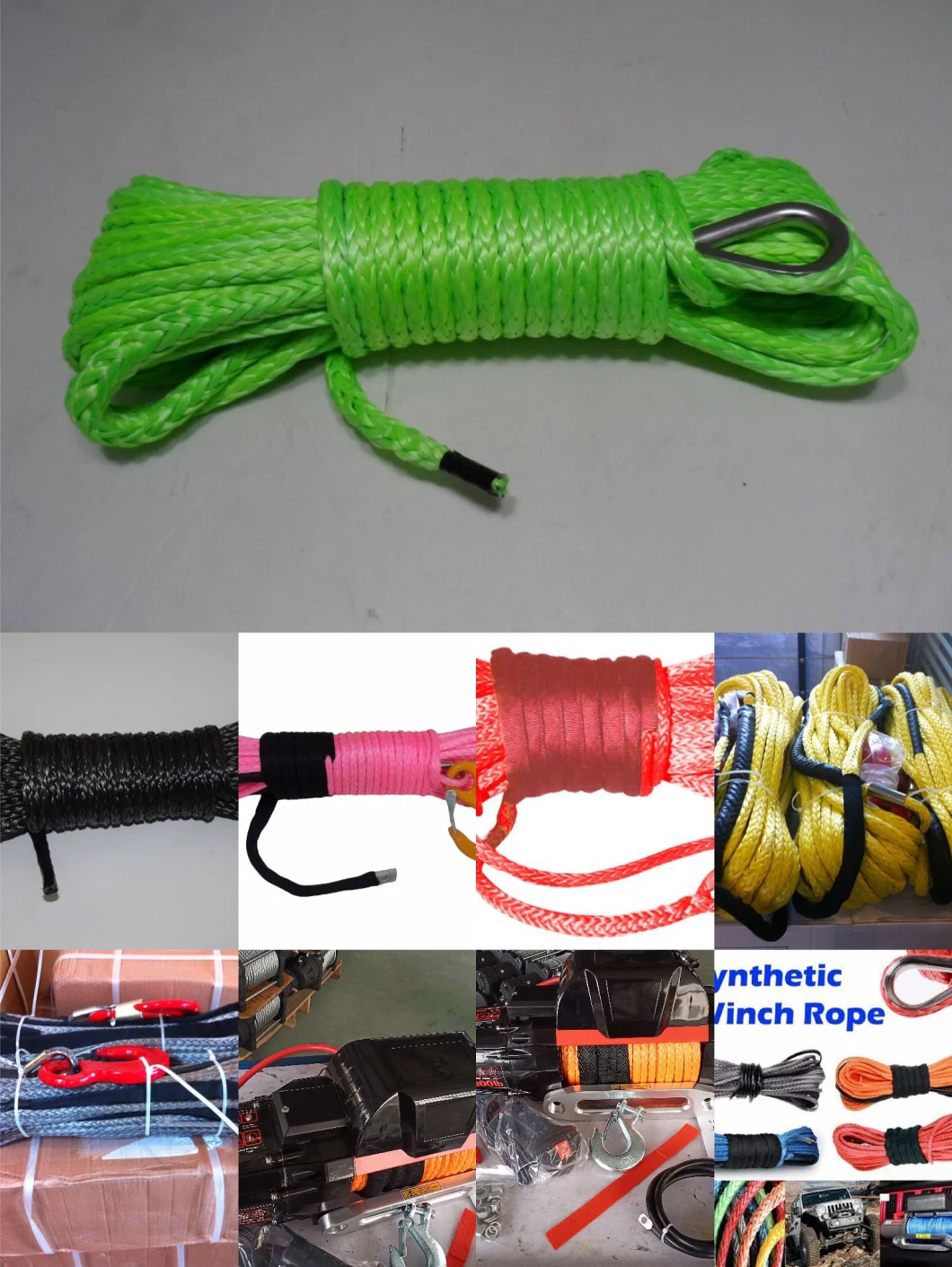 Supply Good Quality and Customize Colors and Length and Thickness Traction Soft Shackle