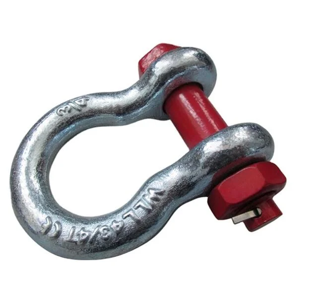 Us Type Hot Dipped Galvanized Carbon Steel Metal D Shackle Steelless European Type