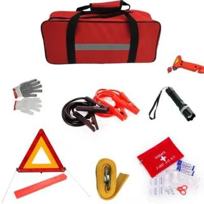 Kit de premiers soins de voiture de récupération d'urgence en bordure de route de véhicule automobile portable de haute qualité